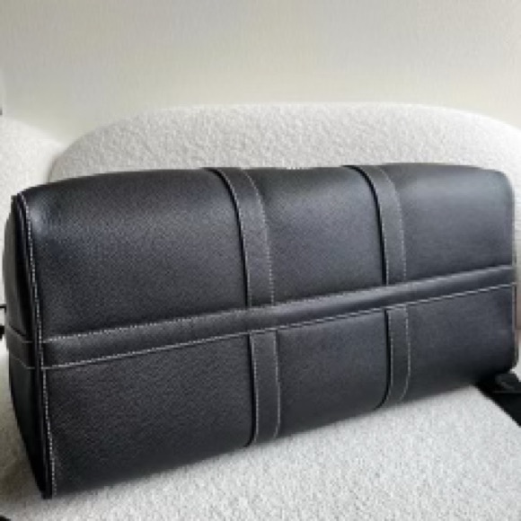 Dior Black Leather Lingot 50 Duffle Bag - Picture 7 of 8